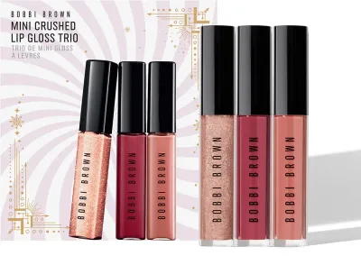 Bobbi Brown Holiday Mini Crushed Oil-Infused Gloss Trio - Увлажняющий блеск для губ в подарочном наборе
