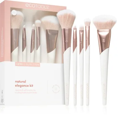 Набор кистей для макияжа EcoTools Luxe Collection Natural Elegance подарочный, 5 шт