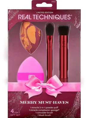Real Techniques Marry Must-Haves - Кисти для макияжа, 4 шт
