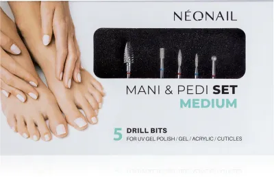 NEONAIL Mani & Pedi Set Medium - Набор для маникюра, 5 шт