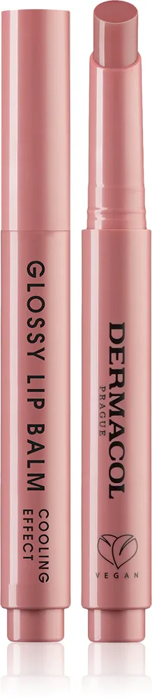 Dermacol Glossy Lip Balm - Уходовый блеск для губ с охлаждающим эффектом, 2.2 г, оттенок аромат  01 Vanilla