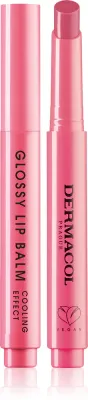 Dermacol Glossy Lip Balm - Уходовый блеск для губ с охлаждающим эффектом, 2.2 г, оттенок zapachy 04 Lychee