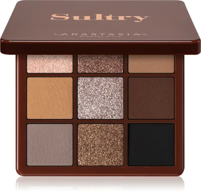 Палетка теней для век Anastasia Beverly Hills Mini Sultry Eye Shadow Palette матовые и блестящие, стойкие, 9 г