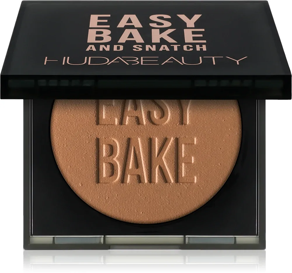Huda Beauty Easy Bake and Snatch Brightening and Setting Powder - Пудра фиксирующая для мгновенного сияния, 8.5 г, оттенок Cinnamon Bun