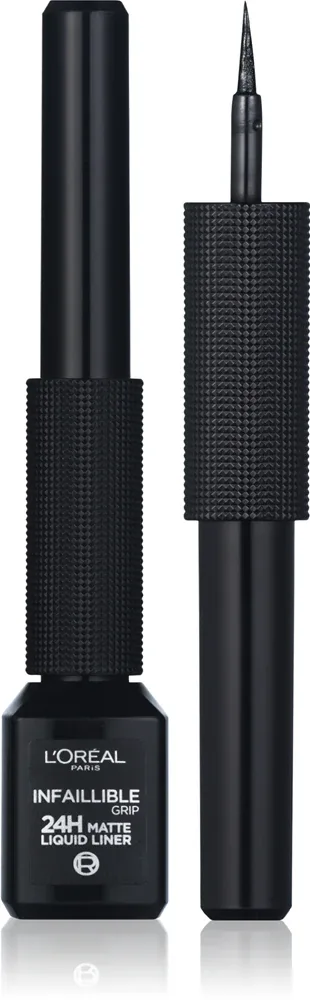 Подводка для глаз L’Oreal Paris Infaillible Grip 24h жидкая, водостойкая, матовая, 3 мл, оттенок 01 Black Signature