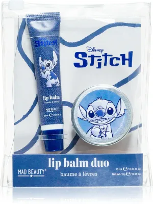 Набор для губ Mad Beauty Stitch Denim, увлажняющий блеск и бальзам, 2 шт