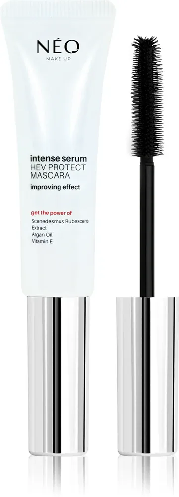 NEO MAKE UP Intense Serum HEV Protect Mascara - Тушь для ресниц, увеличивающая объем и утолщающая, 9 мл, оттенок Black