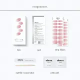Гель-стикеры для ногтей ohora Gel Nail Sticker N Milk Rose, бело-розовые, с блестящим финишем, 1 шт, оттенок ND-173 — фото 6