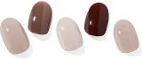 Гель-стикеры для ногтей ohora Gel Nail Sticker N Roasting, коричнево-бежевые, с блестящим финишем, 1 шт, оттенок ND-312 — фото 1