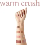 Палетка теней для век Paese Warm Crush матовых и мерцающих, с зеркальцем, 11 г — фото 3