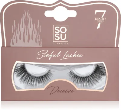 Накладные ресницы SOSU Cosmetics 7 Deadly Sins Lashes объёмные, на гибкой полоске, 1 шт
