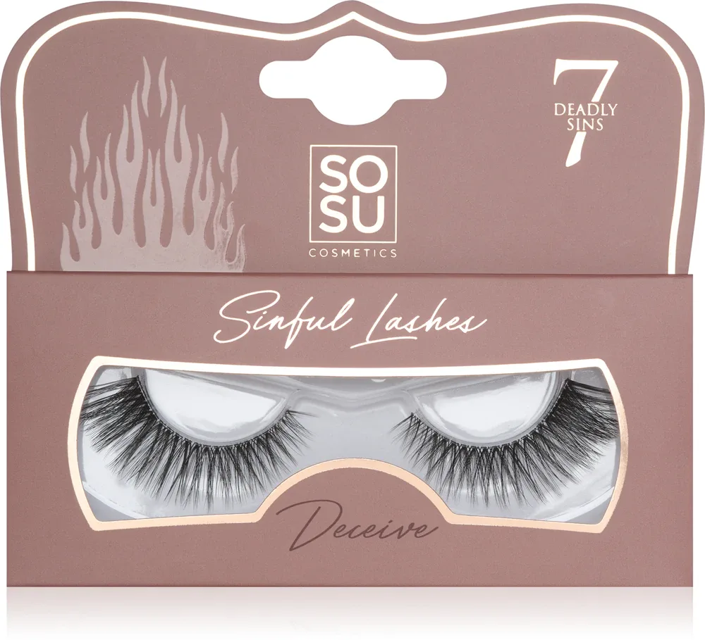 Накладные ресницы SOSU Cosmetics 7 Deadly Sins Lashes объёмные, на гибкой полоске, 1 шт