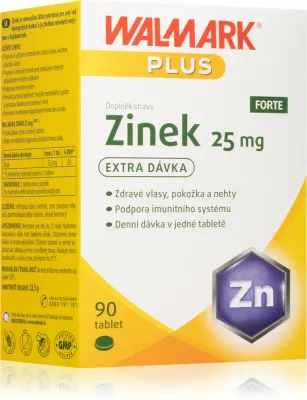 Цинк в таблетках Walmark Cynk FORTE 25 mg для волос, кожи и иммунитета, 90 табл