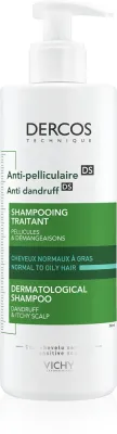Vichy Dercos Anti-Dandruff - Шампунь против перхоти для нормальных и склонных к жирности волос, 390 мл (VCH2366)