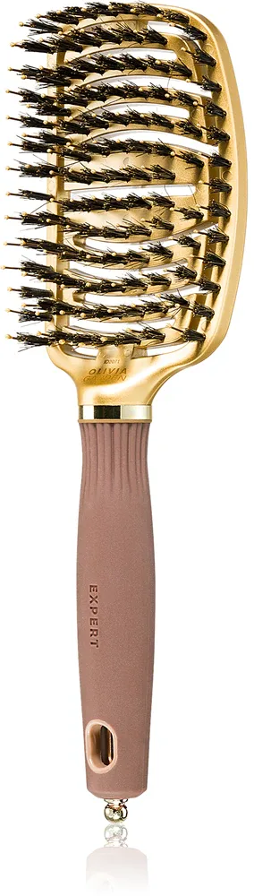 Плоская щётка для волос Olivia Garden NanoThermic Ceramic + Ion Flex Collection, лёгкое расчёсывание, эргономичная рукоятка, 1 шт