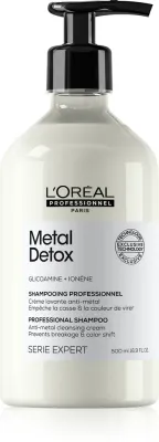 L’Oreal Professionnel Serie Expert Metal Detox - Глубоко очищающий шампунь для окрашенных и поврежденных волос, 500 мл (LOP13515)