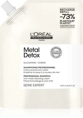 L’Oreal Professionnel Serie Expert Metal Detox - Глубоко очищающий шампунь для окрашенных и поврежденных волос, 500 мл (LOP14279)