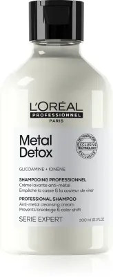 L’Oreal Professionnel Serie Expert Metal Detox - Глубоко очищающий шампунь для окрашенных и поврежденных волос, 300 мл