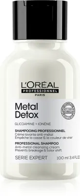 L’Oreal Professionnel Serie Expert Metal Detox - Глубоко очищающий шампунь для окрашенных и поврежденных волос, 100 мл