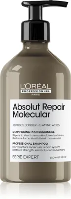 L’Oreal Professionnel Serie Expert Absolut Repair Molecular - Укрепляющий шампунь для поврежденных волос, 500 мл (LOP14119)