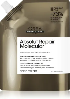 L’Oreal Professionnel Serie Expert Absolut Repair Molecular - Укрепляющий шампунь для поврежденных волос, 500 мл (LOP14280)