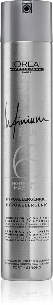 L’Oreal Professionnel Infinium Pure - Гипоаллергенный лак для волос сильной фиксации