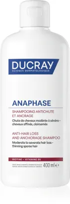 Ducray Anaphase+ Anti-Hair Loss Anti-Thinning Shampoo - Шампунь для укрепления и оживления волос против выпадения, 400 мл