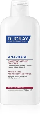 Ducray Anaphase+ Anti-Hair Loss Anti-Thinning Shampoo - Шампунь для укрепления и оживления волос против выпадения, 200 мл