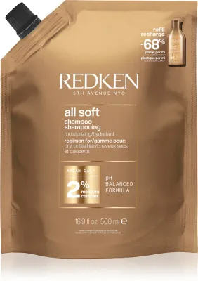 Redken All Soft - Питательный шампунь для сухих и ломких волос, 500 мл (RED02578)