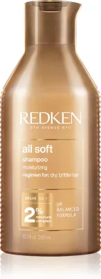 Redken All Soft - Питательный шампунь для сухих и ломких волос, 300 мл