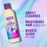 Aussie Oh My Gloss Shampoo - шампунь для придания блеска и смягчения волос — фото 2