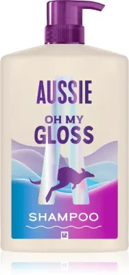Aussie Oh My Gloss Shampoo - шампунь для придания блеска и смягчения волос, 1000 мл