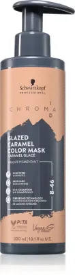 Тонирующая маска для волос Schwarzkopf Professional Chroma ID Color Mask, обновляющая или меняющая оттенок, 300 мл, оттенок 8-46 Glazed Caramel