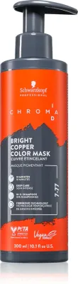 Тонирующая маска для волос Schwarzkopf Professional Chroma ID Color Mask, обновляющая или меняющая оттенок, 300 мл, оттенок 7-77 Bright Copper