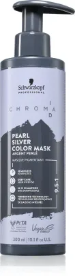 Тонирующая маска для волос Schwarzkopf Professional Chroma ID Color Mask, обновляющая или меняющая оттенок, 300 мл, оттенок 9.5-1 Pearl Silver