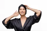 Тюрбан для волос Notino Silk Collection Hair wrap шёлковый, на резинке, в подарочной упаковке, 1 шт — фото 4