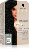 Schwarzkopf Creme Supreme - стойкая краска для волос, 60 мл, оттенок 1-0 Natural Black — фото 1