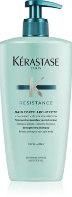 Kerastase Resistance Bain Force Architecte - Укрепляющий шампунь для ослабленных и слегка поврежденных волос, 500 мл (KER1464)