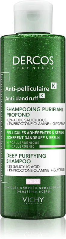 Vichy Dercos Anti-Dandruff K - Шампунь против перхоти с эффектом пилинга, 250 мл