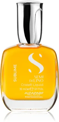 Alfaparf Milano Semi di Lino Sublime Cristalli - Масло для волос, увлажняющее для придания блеска и мягкости, 30 мл