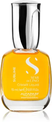 Alfaparf Milano Semi di Lino Sublime Cristalli - Масло для волос, увлажняющее для придания блеска и мягкости, 15 мл