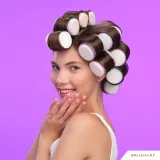 Бигуди для волос BrushArt Hair Foam hair rollers поролоновые, самофиксирующиеся, 8 шт — фото 4
