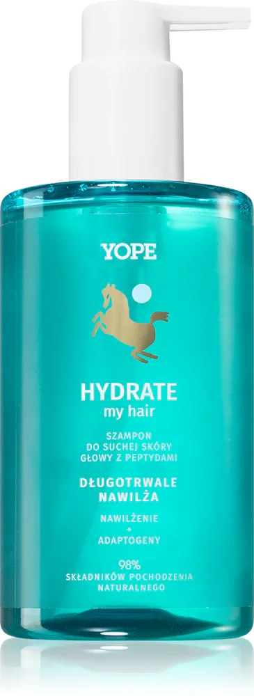 Yope HYDRATE my hair - В контексте шампуня для волос: увлажняющий шампунь для сухой и зудящей кожи головы, 300 мл
