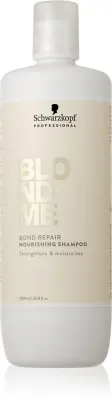 Schwarzkopf Professional Blondme Bond Repair Nourishing Shampoo - Интенсивно питательный шампунь для светлых волос, 1000 мл