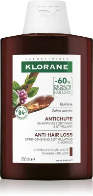 Klorane Quinine Anti-Hair Loss Shampoo - Укрепляющий шампунь против выпадения волос, 200 мл