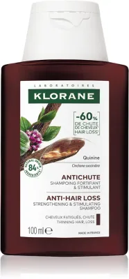Klorane Quinine Anti-Hair Loss Shampoo - Укрепляющий шампунь против выпадения волос, 100 мл