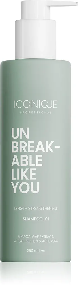 ICONIQUE Professional UNBREAKABLE LIKE YOU Length Strengthening - Укрепляющий шампунь для волос по всей длине, 250 мл