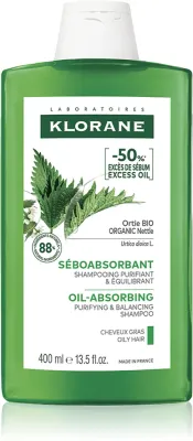 Klorane Nettle - Очищающий шампунь для жирных волос, 400 мл