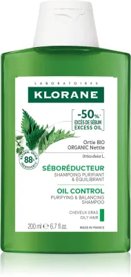 Klorane Nettle - Очищающий шампунь для жирных волос, 200 мл