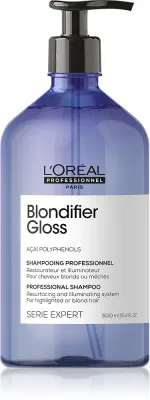 L’Oreal Professionnel Serie Expert Blondifier - Шампунь для волос, улучшающий и восстанавливающий, для осветленных волос с холодными оттенками блонда, 500 мл